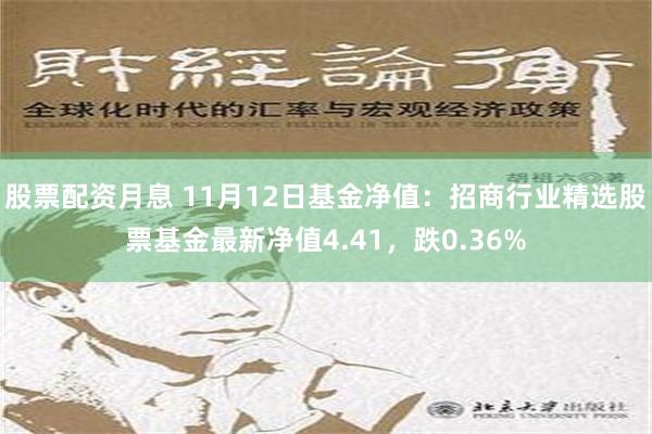 股票配资月息 11月12日基金净值：招商行业精选股票基金最新净值4.41，跌0.36%