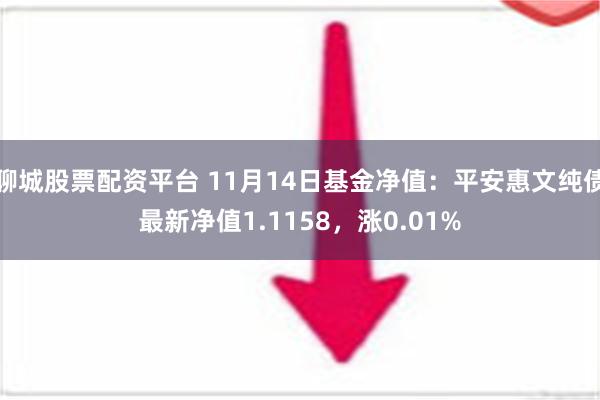 聊城股票配资平台 11月14日基金净值：平安惠文纯债最新净值1.1158，涨0.01%