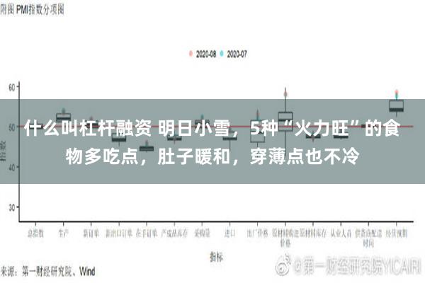 什么叫杠杆融资 明日小雪，5种“火力旺”的食物多吃点，肚子暖和，穿薄点也不冷