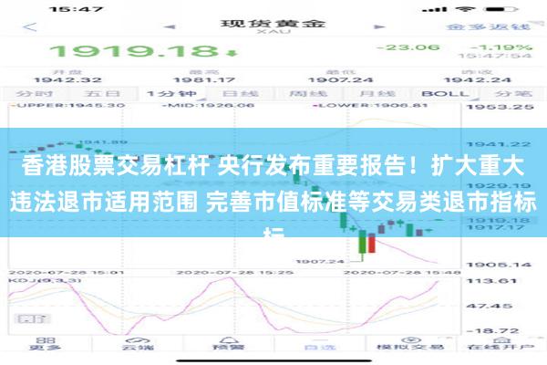 香港股票交易杠杆 央行发布重要报告！扩大重大违法退市适用范围 完善市值标准等交易类退市指标